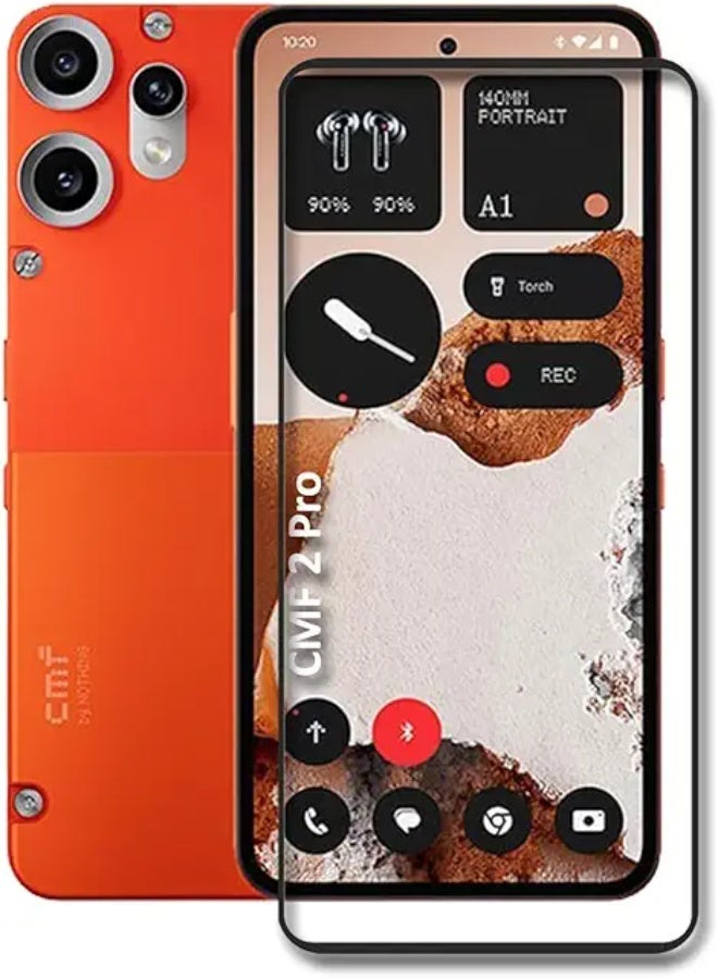 Screen Protector For Nothing CMF  Phone 2 Pro , 5D Tempered Glass Protector 9H Hardness, Bubble Free, HD Clear Nothing CMF Phone 2 Pro Screen Protector